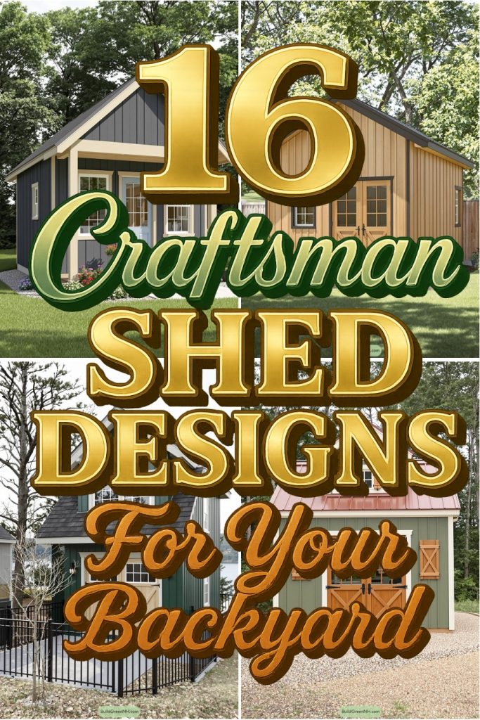 16 craftsman shed designs