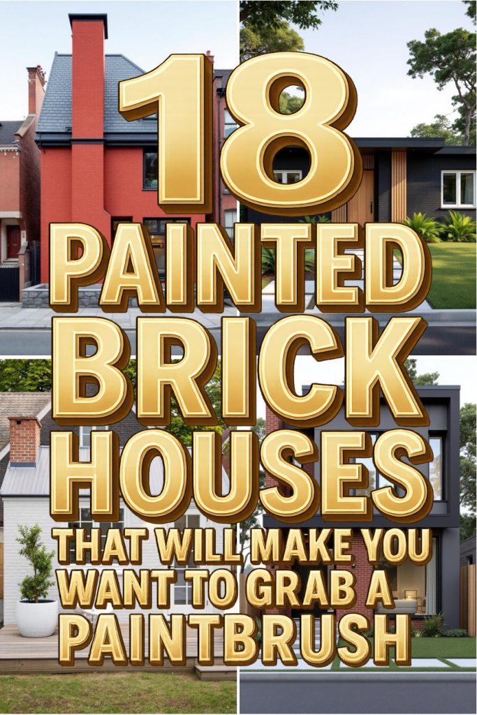 18 painted brick houses