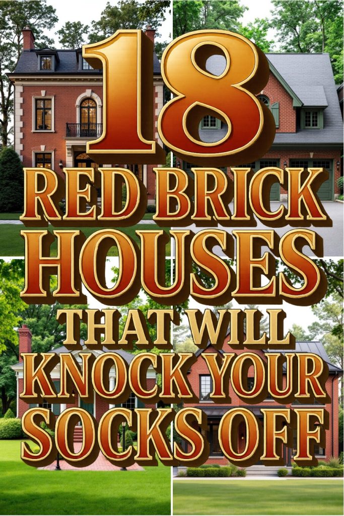 18 red brick houses