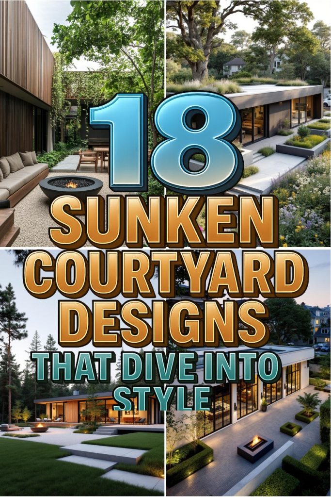 18 sunken courtyard designs