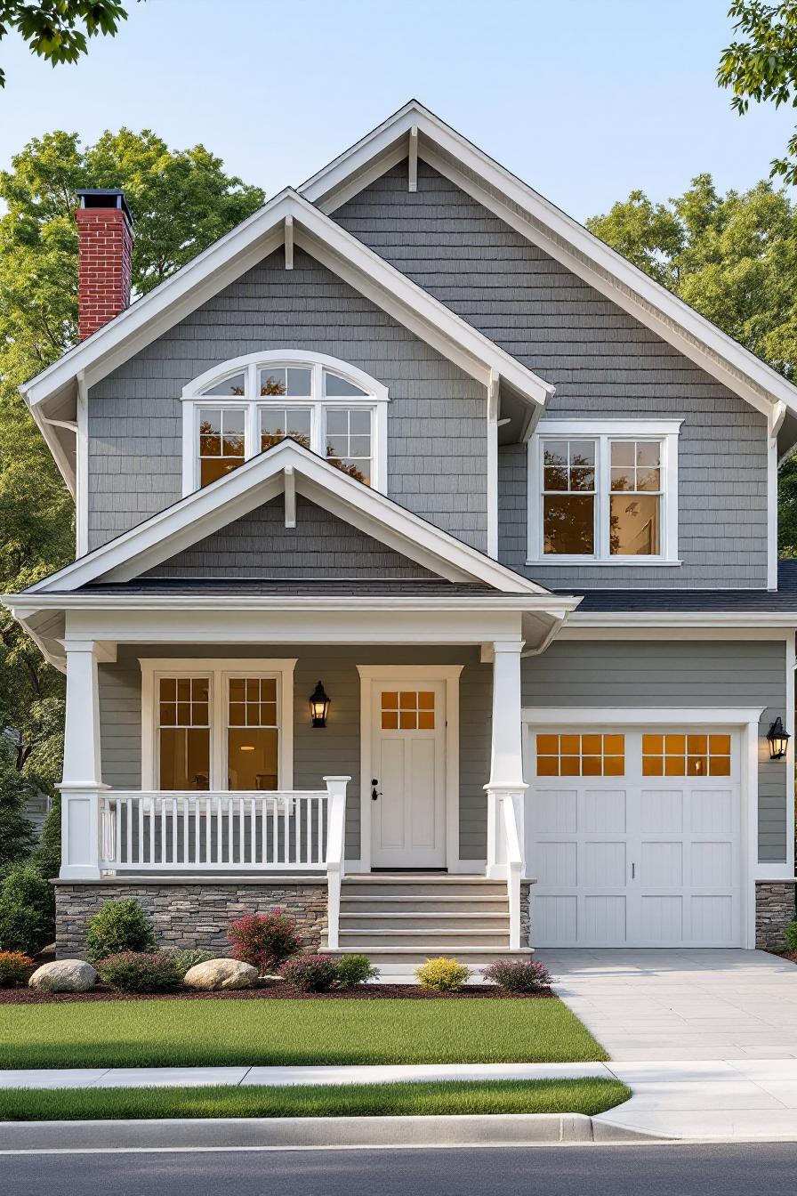 Cozy Craftsman house with inviting porch