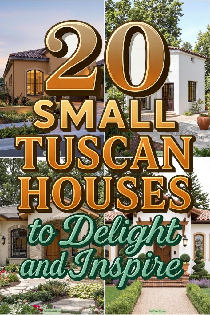 20 small tuscan houses
