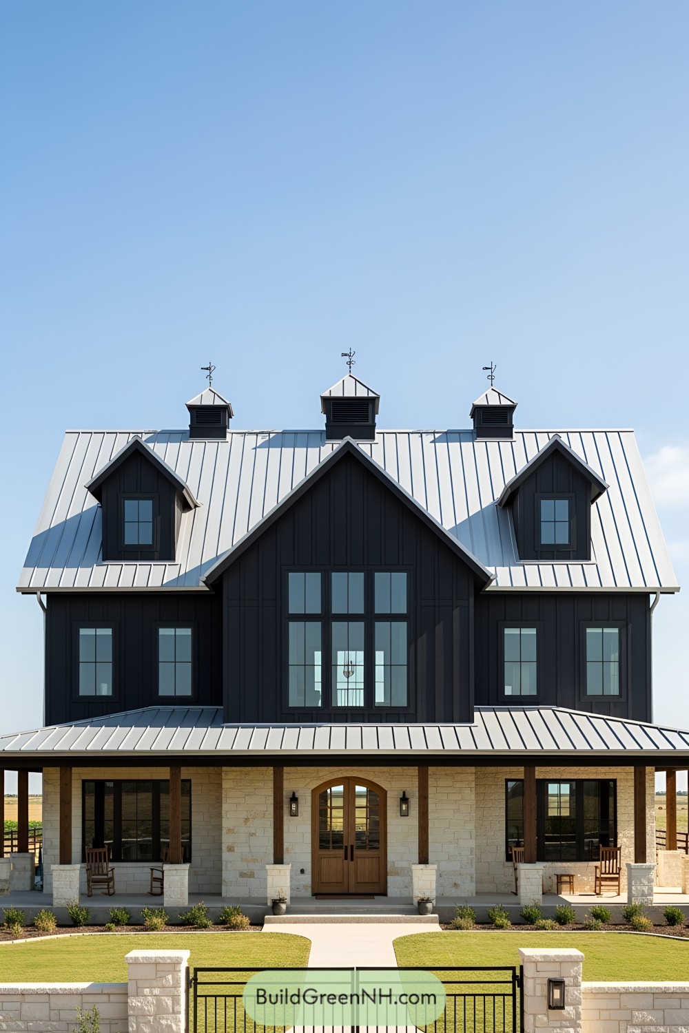 Modern farmhouse with barn-style charm