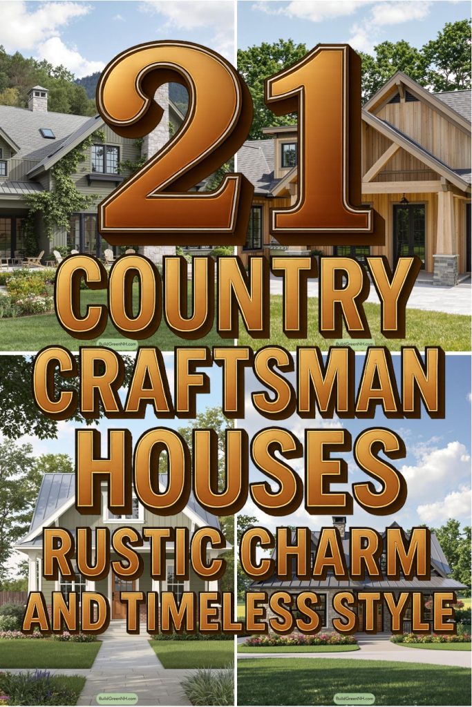 21 country craftsman houses