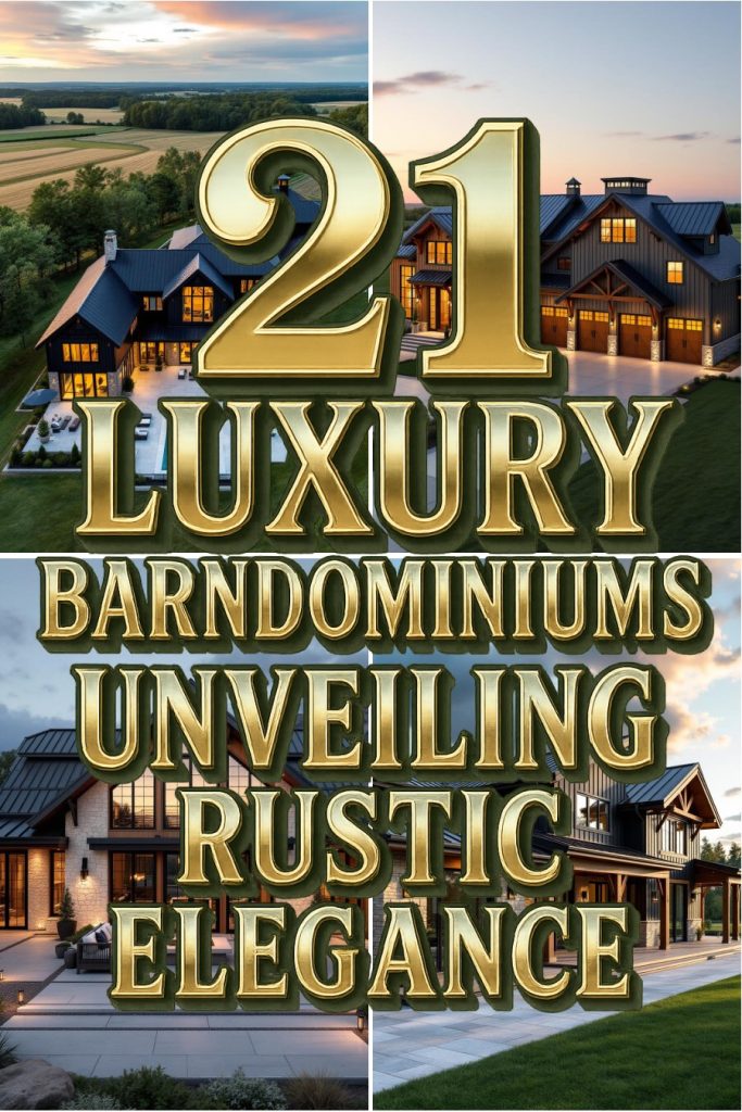 21 luxury barndominiums