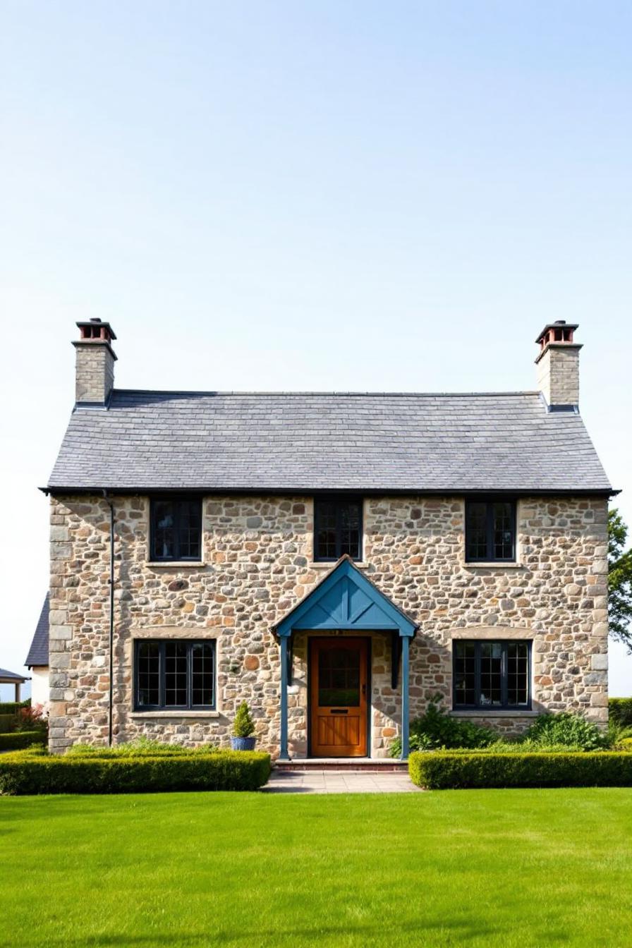 Charming stone house with slate roof