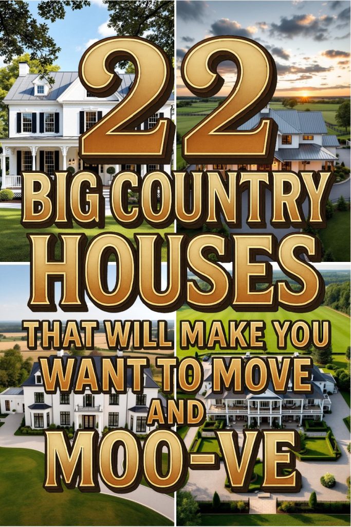 22 big country houses