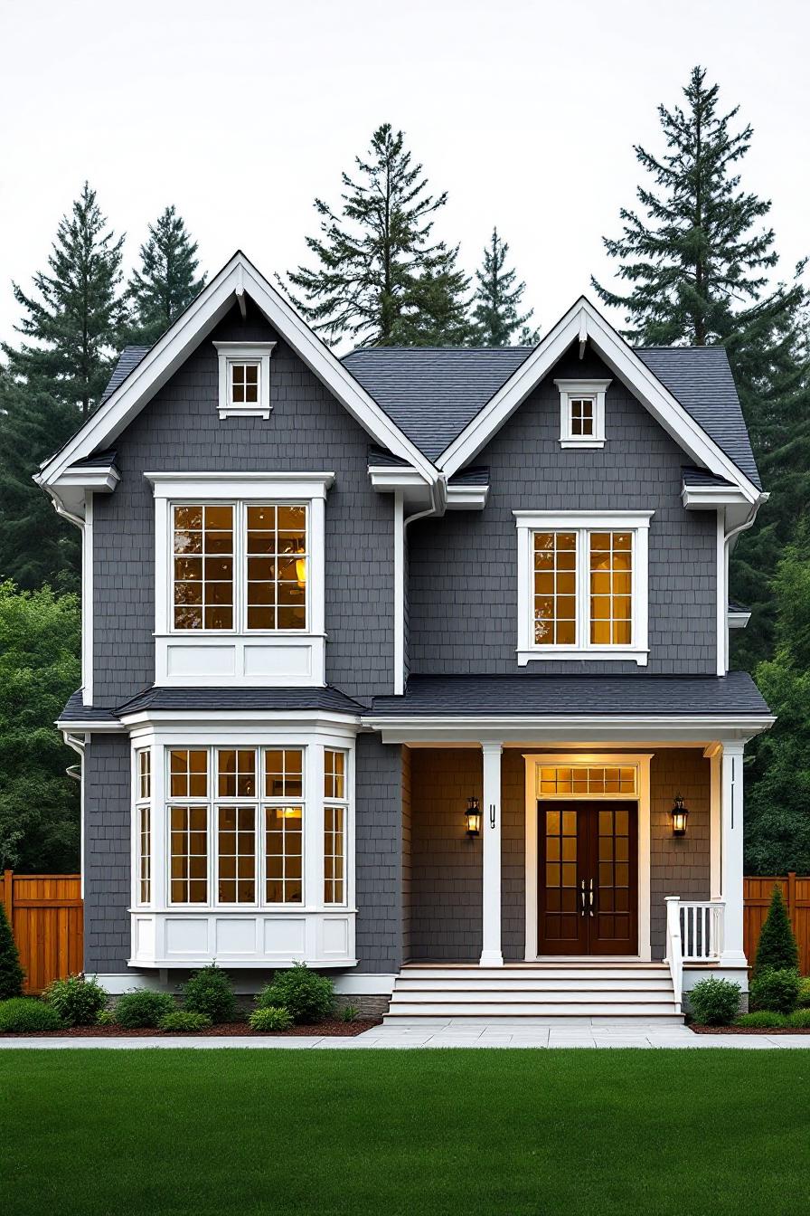 Charming Craftsman house with lush greenery