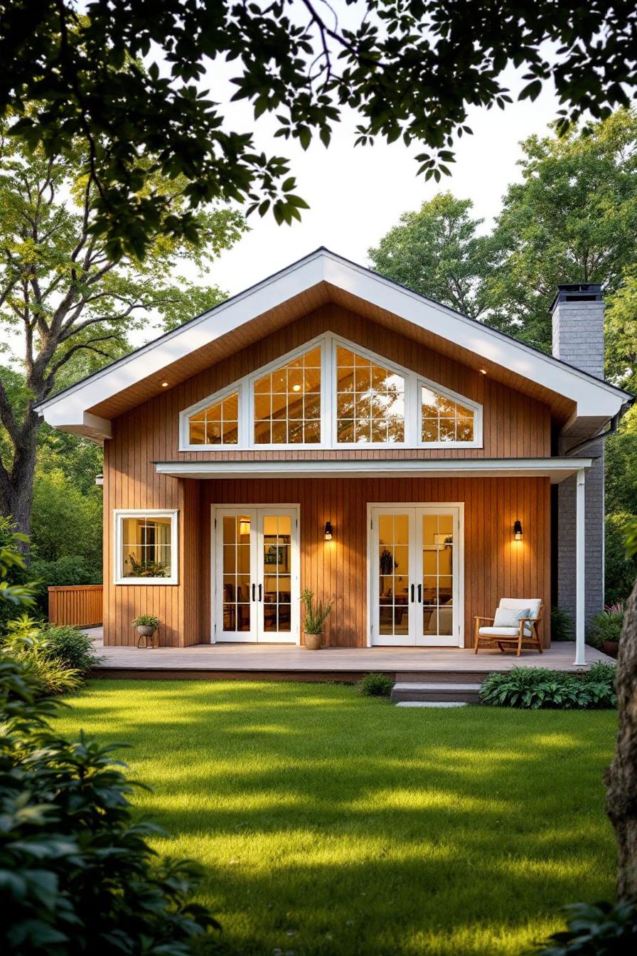 Charming cottage with a lush garden in front
