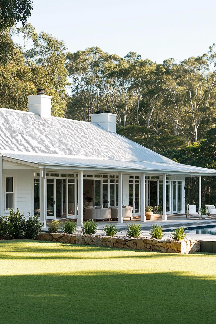 A charming house with a beautiful garden and a pool