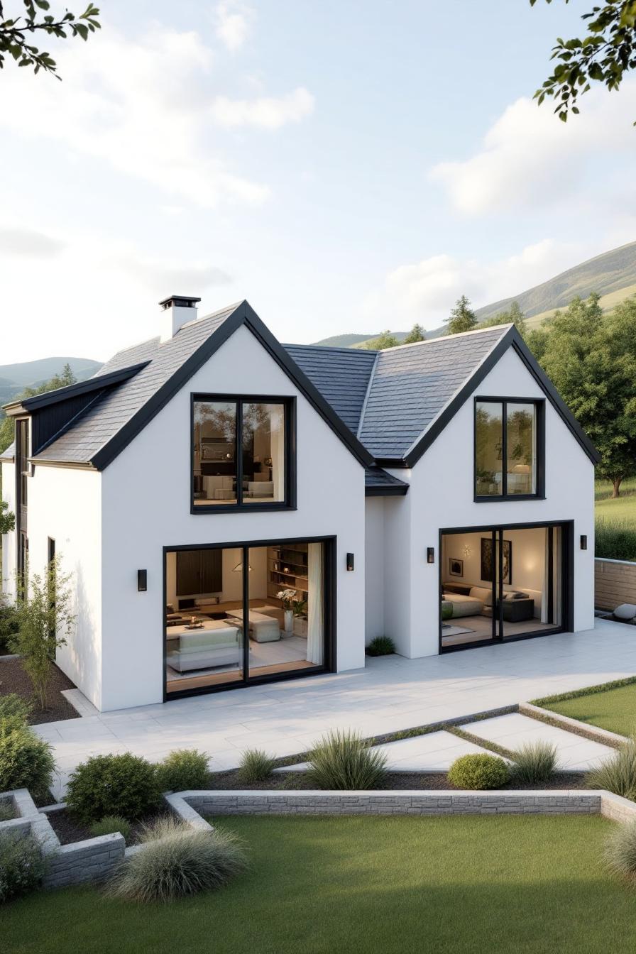A charming dormer bungalow with modern design