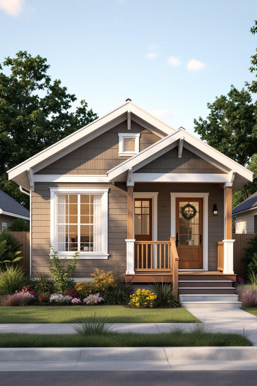 Charming Craftsman bungalow with landscaped front garden