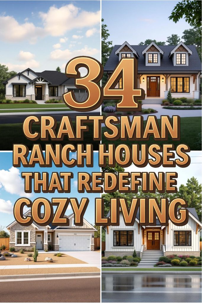 34 craftsman ranch houses