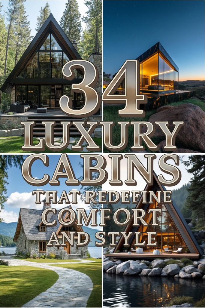 34 luxury cabins