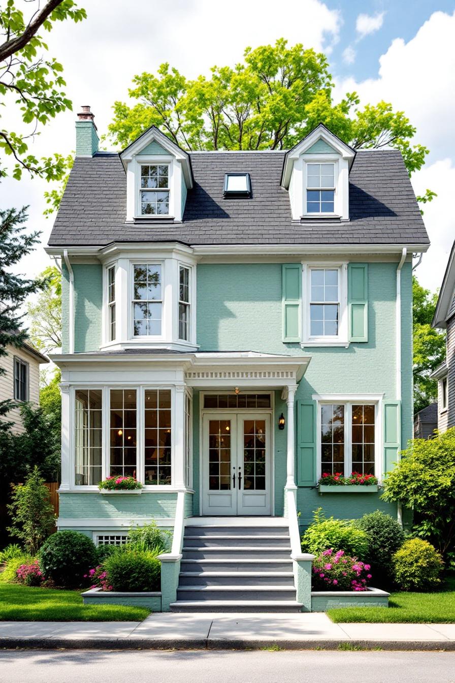18 Painted Brick Houses That Will Make You Want to Grab a Paintbrush