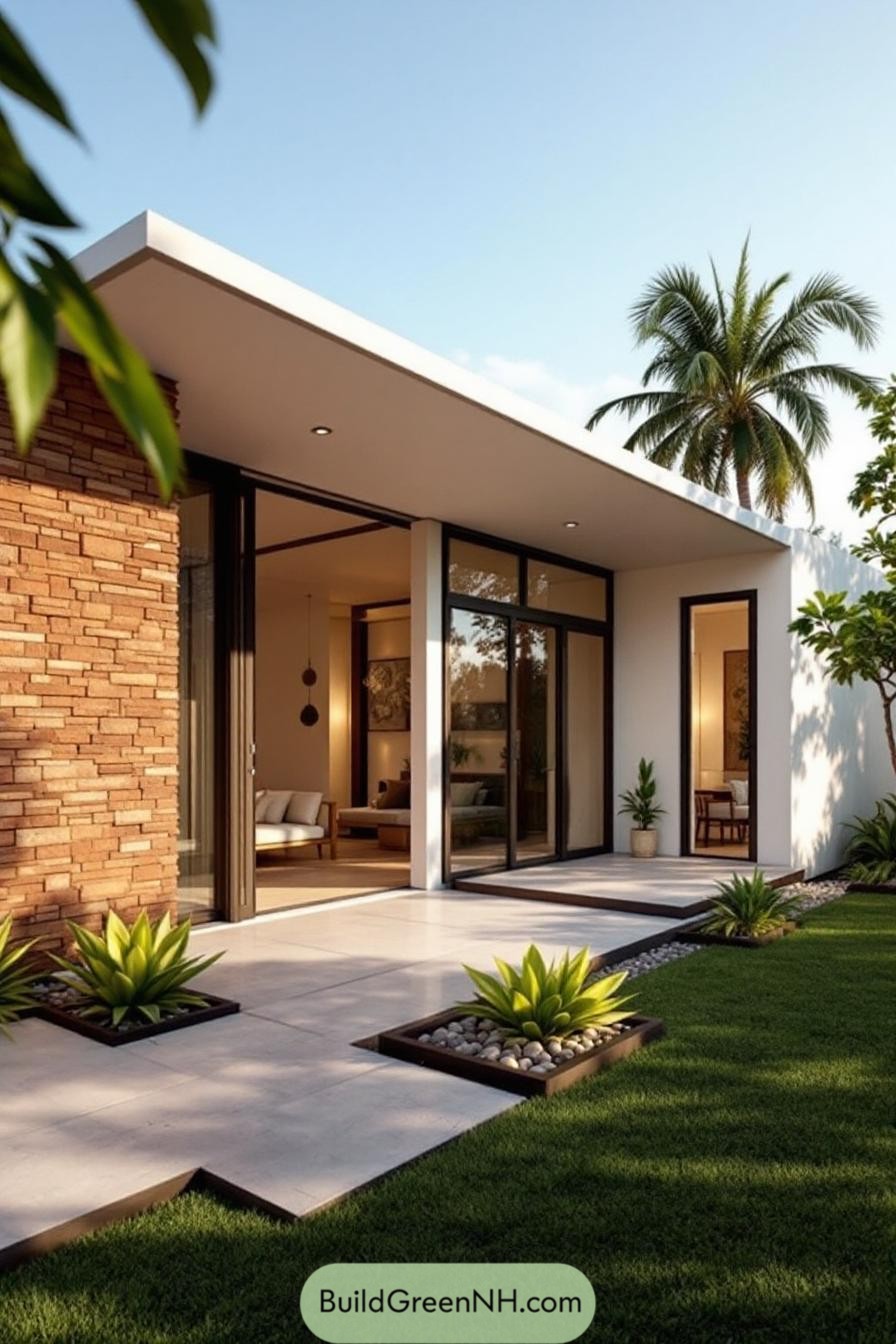 Contemporary house with a tropical vibe and open design
