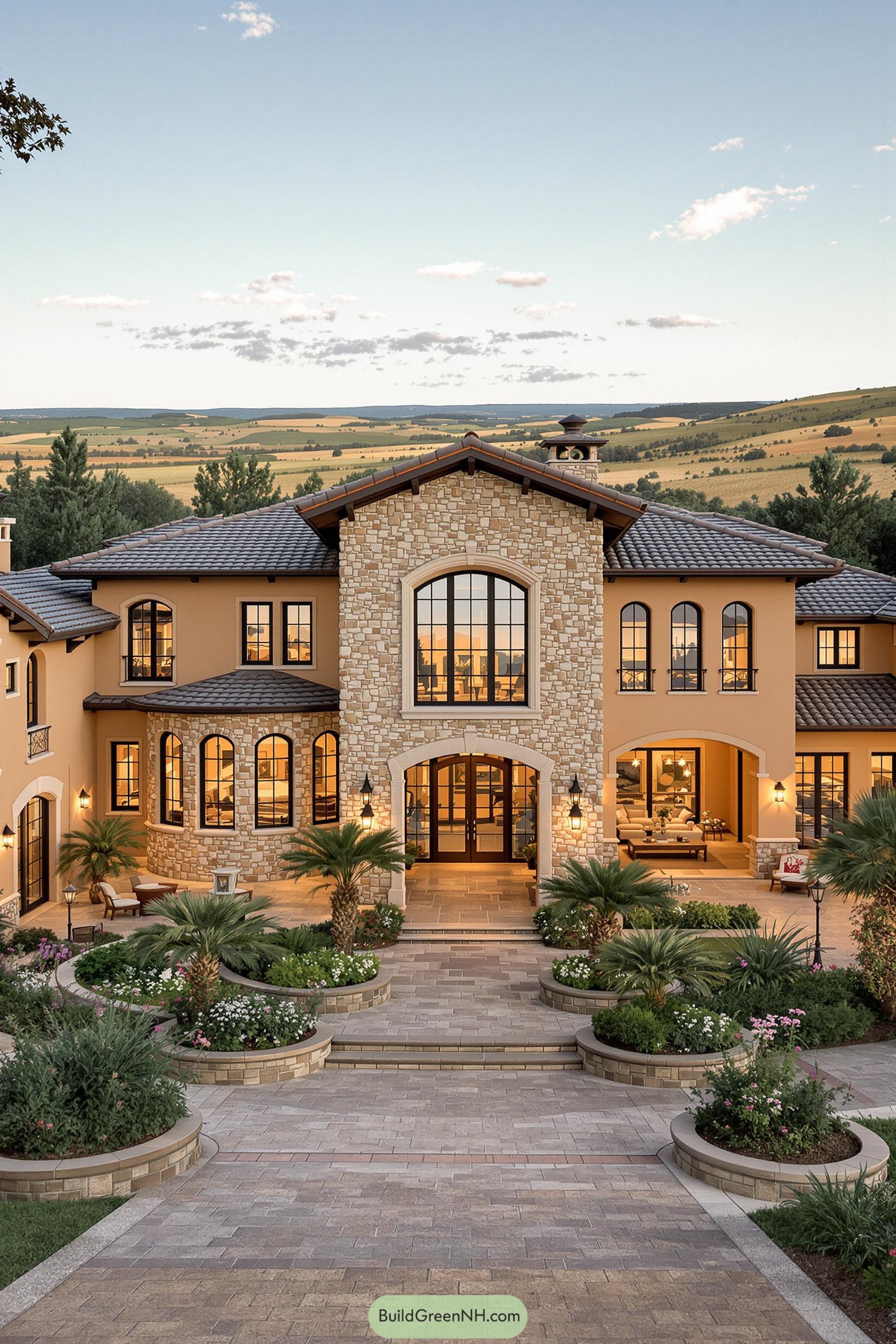 Stunning Tuscan mansion with stone façade
