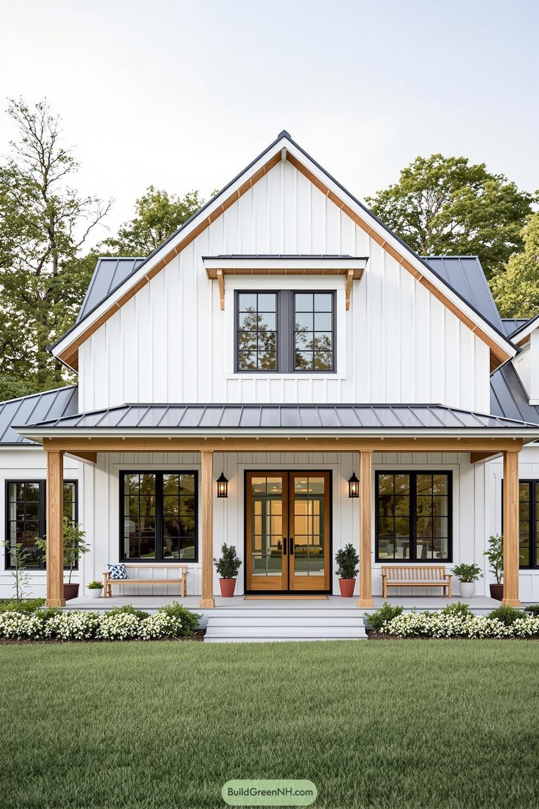 A closer look at Farmhouse Decor With White Metal Accents