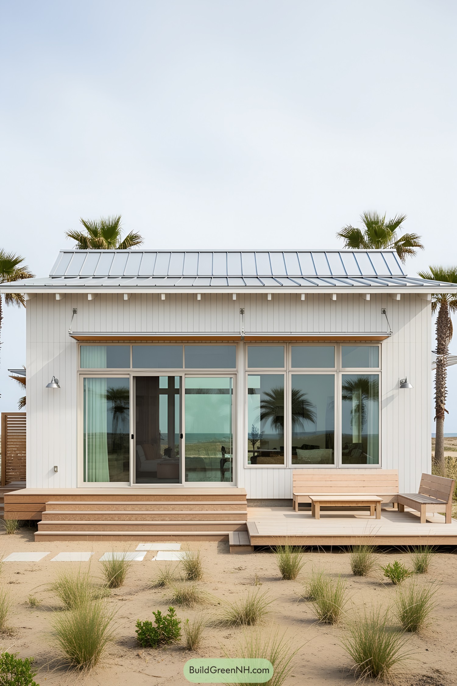 Coastal bungalow with modern design and tranquil setting