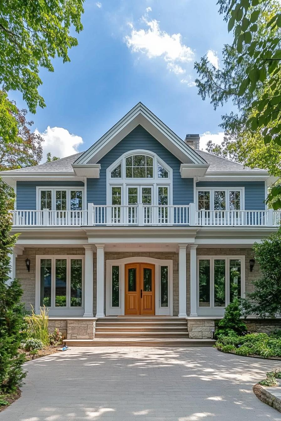 Charming country house with a grand entrance