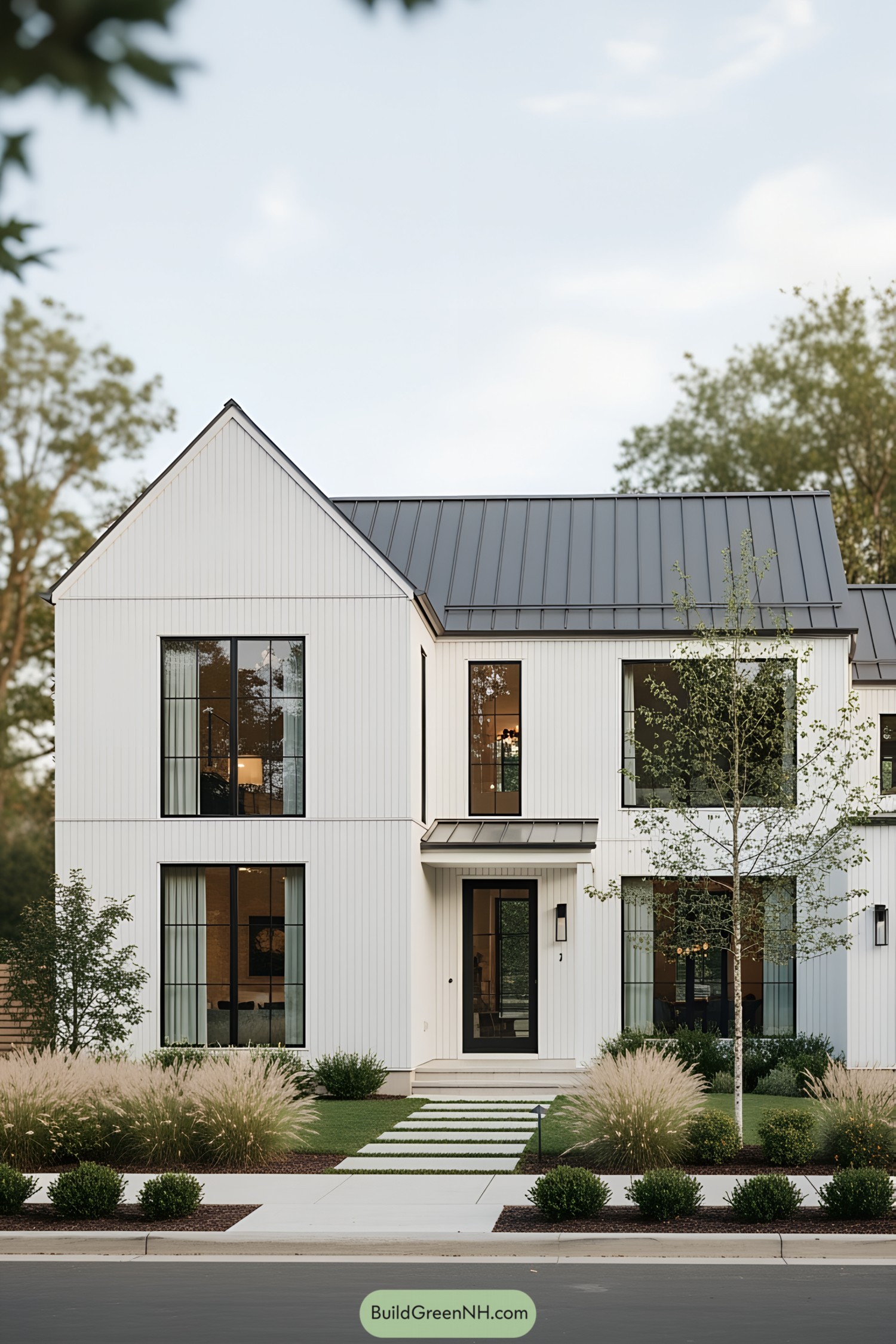 Modern Scandinavian farmhouse with sleek design