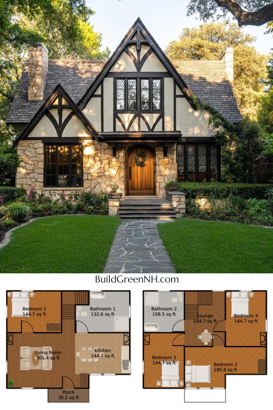 Tudor Treasure Beneath the Oaks Floor Plan