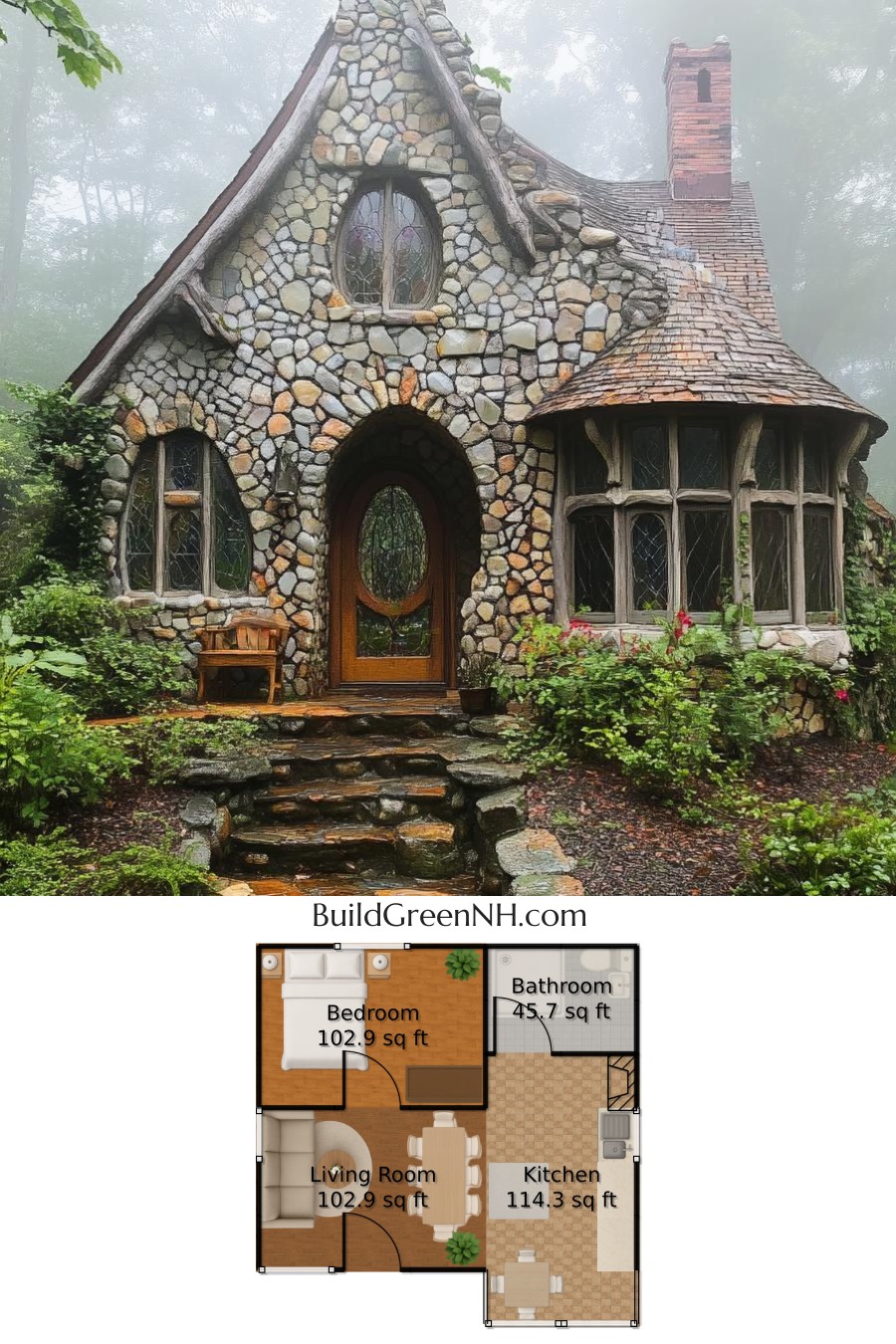 Whimsical Stone Cottage Straight Out of a Fairytale: Fairytale Cottage Floor Plans