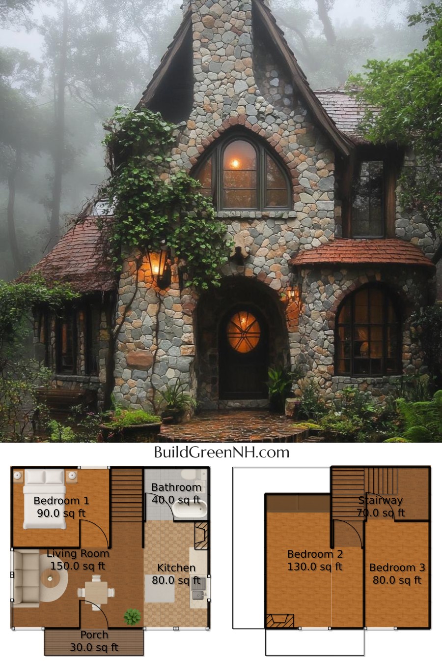 Storybook Stone Cottage: A Fairy Tale Abode: Fairytale Cottage Floor Plans