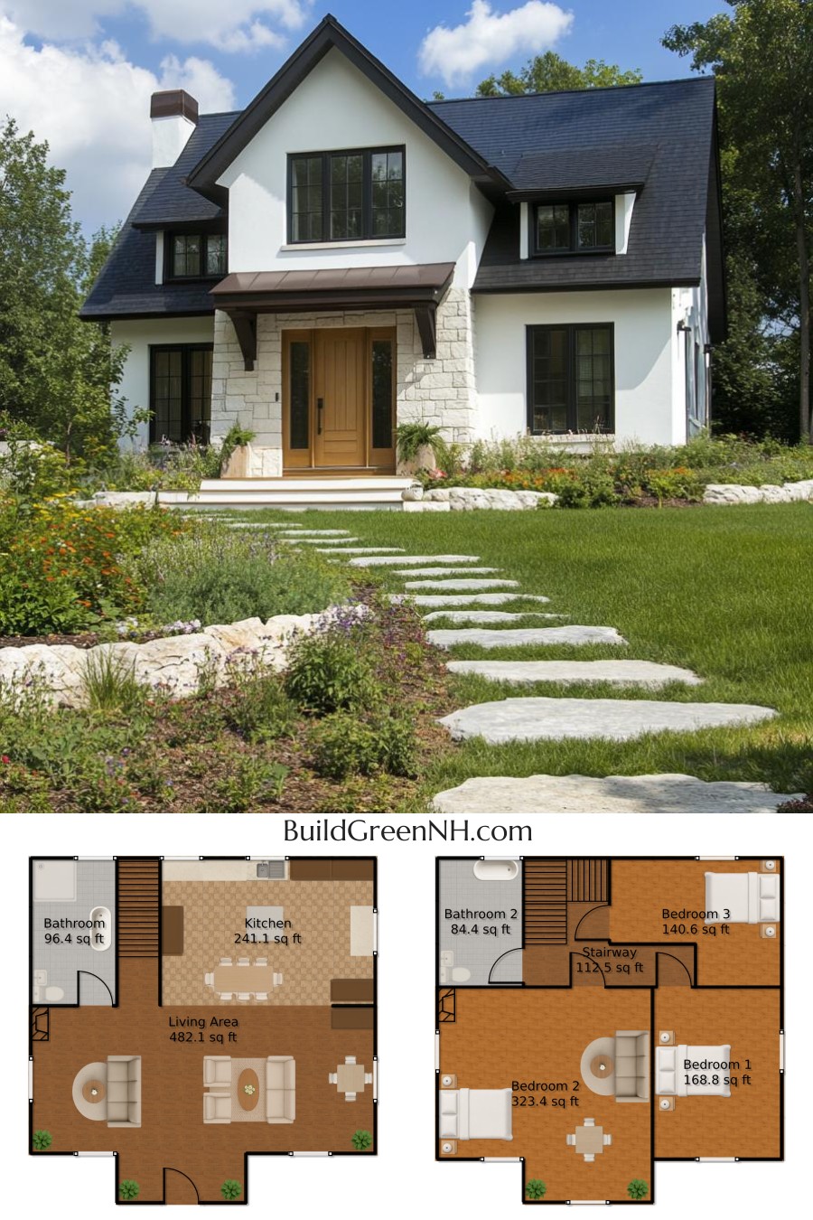 Stepping Stone Storybook Surprise: Cottage House Floor Plans