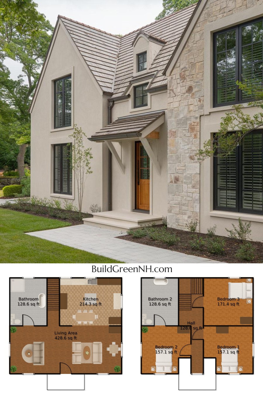 Understated Elegance Meets the Canopy: Cottage House Floor Plans