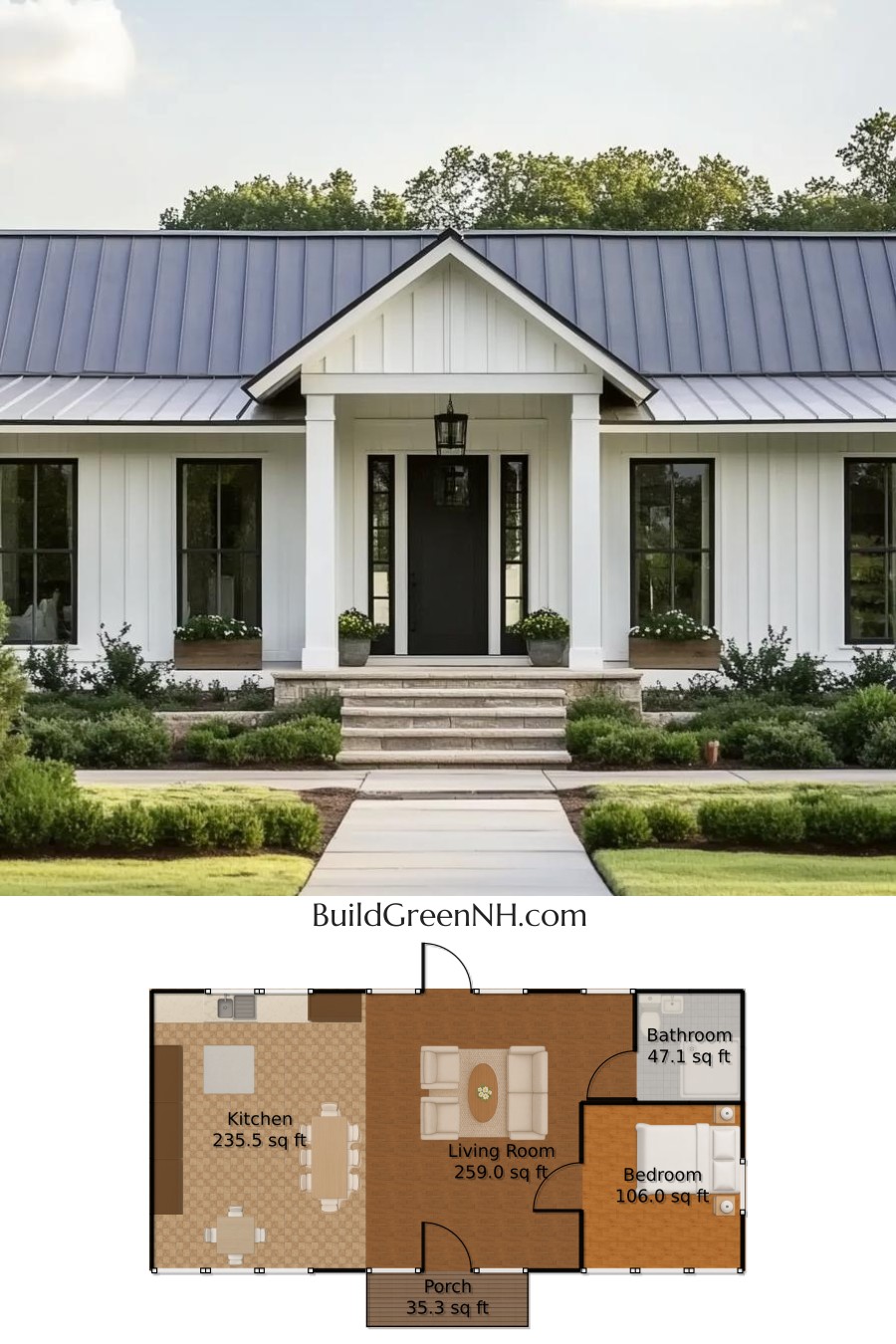 A Charming One-Story Retreat: One Story House Plans