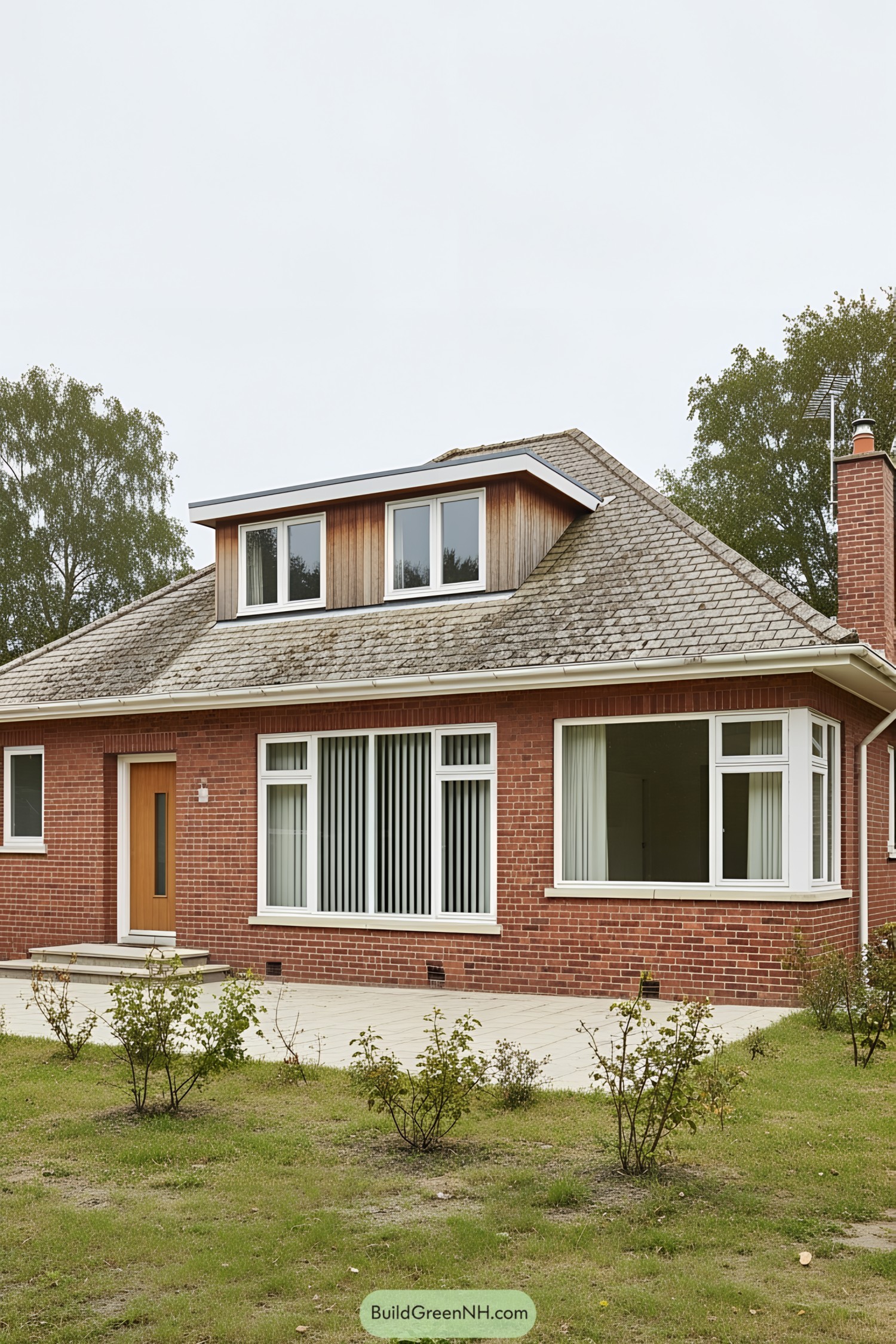 Cozy brick bungalow with a neat lawn