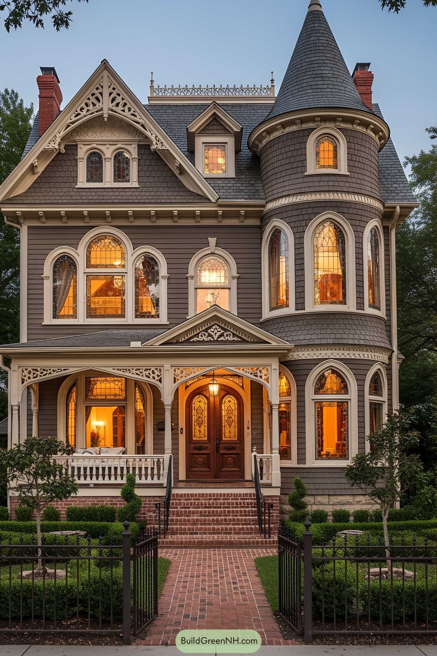 Timeless Victorian structure with turret