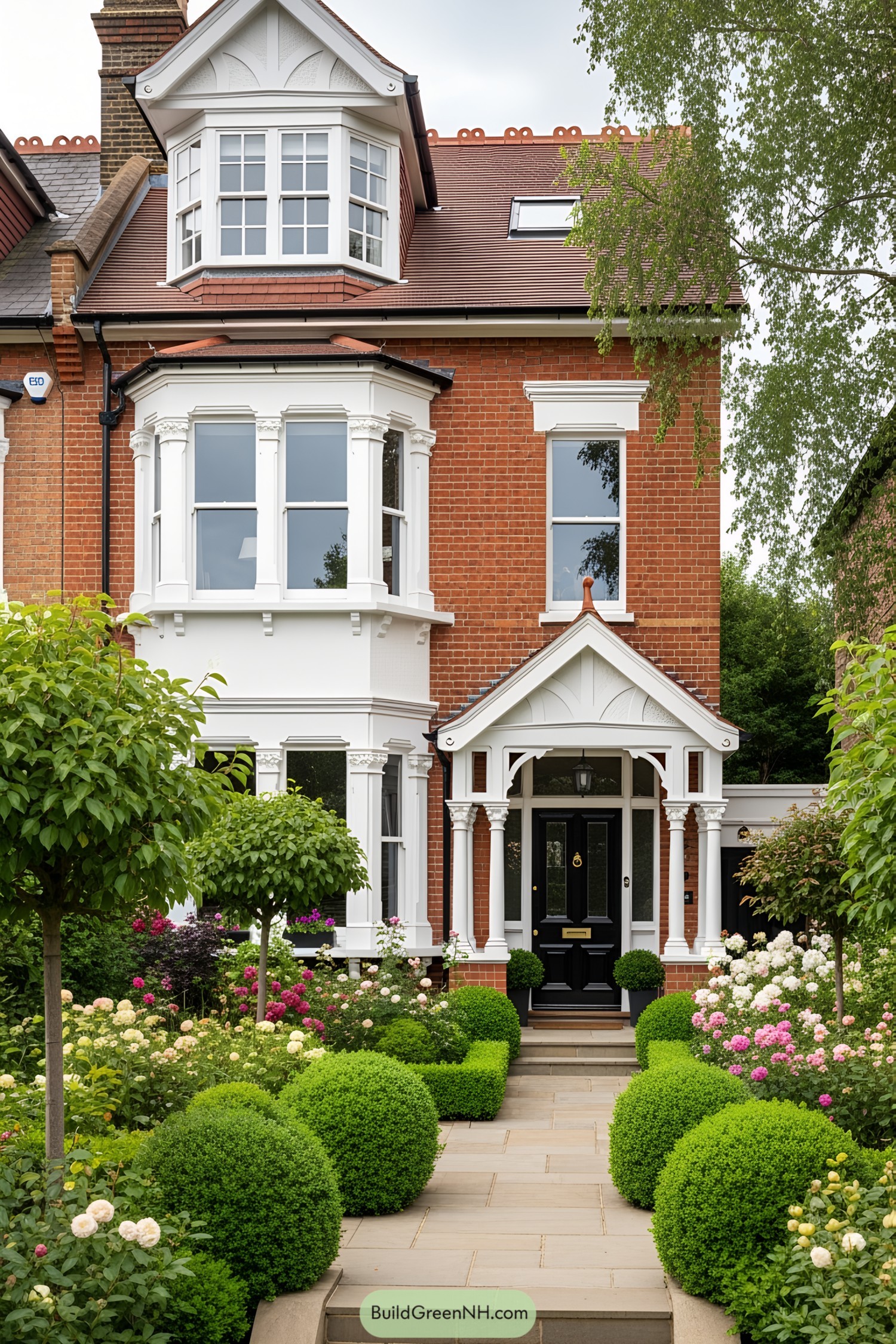 Classic Victorian terrace house with lush garden