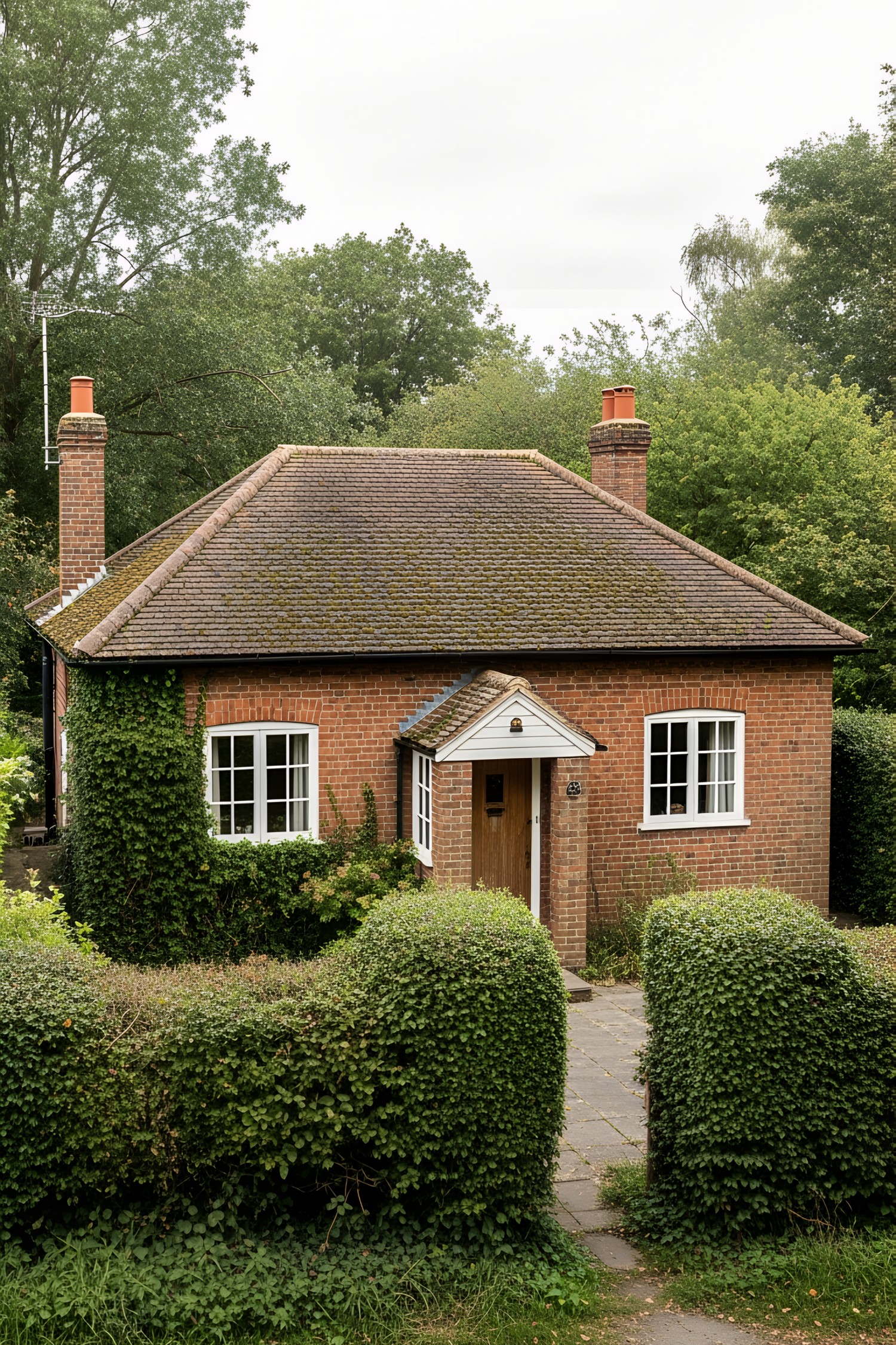 Classic Brick Bungalow Nestled in Greenery