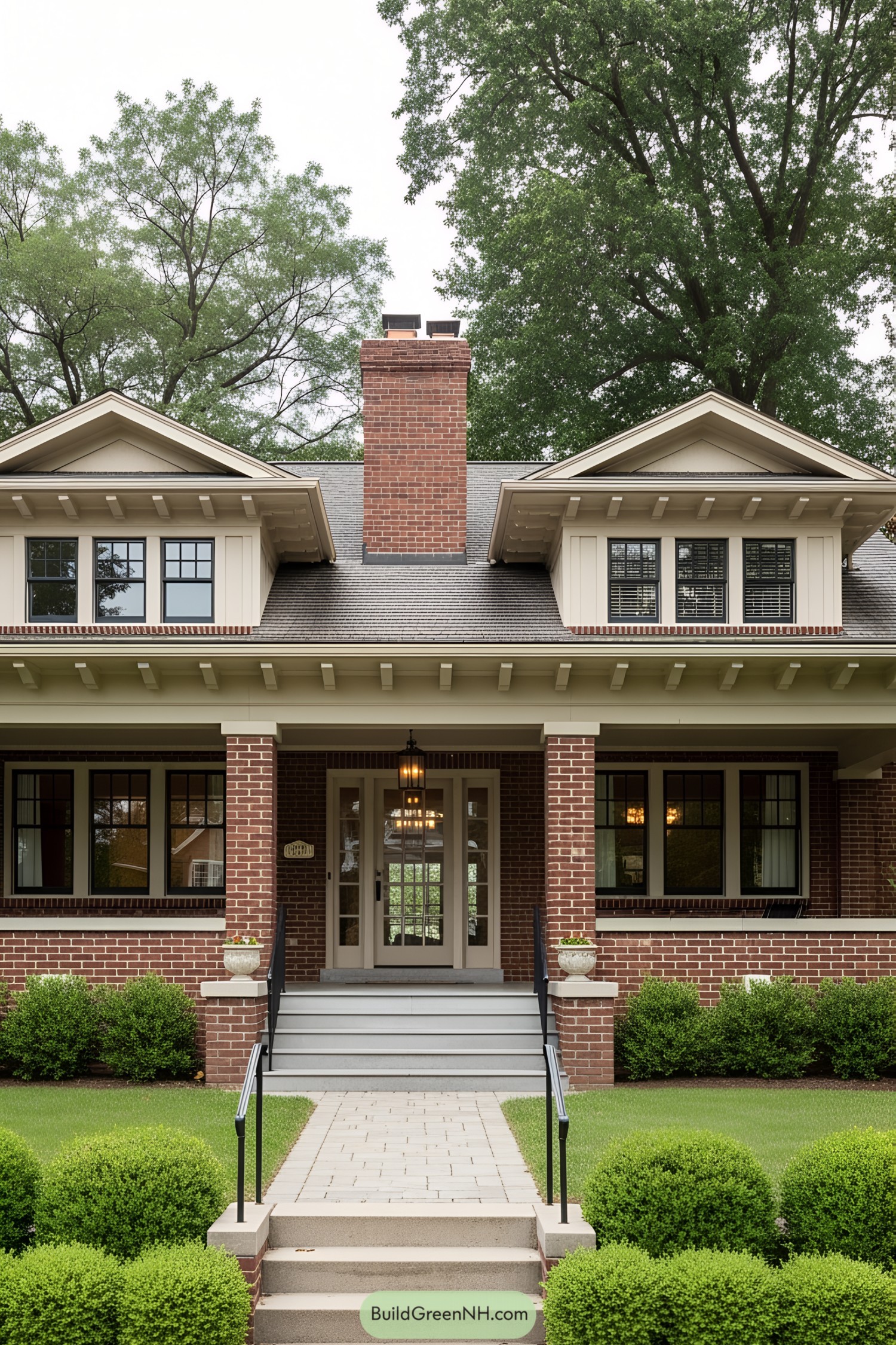 Classic red brick bungalow with a welcoming entrance