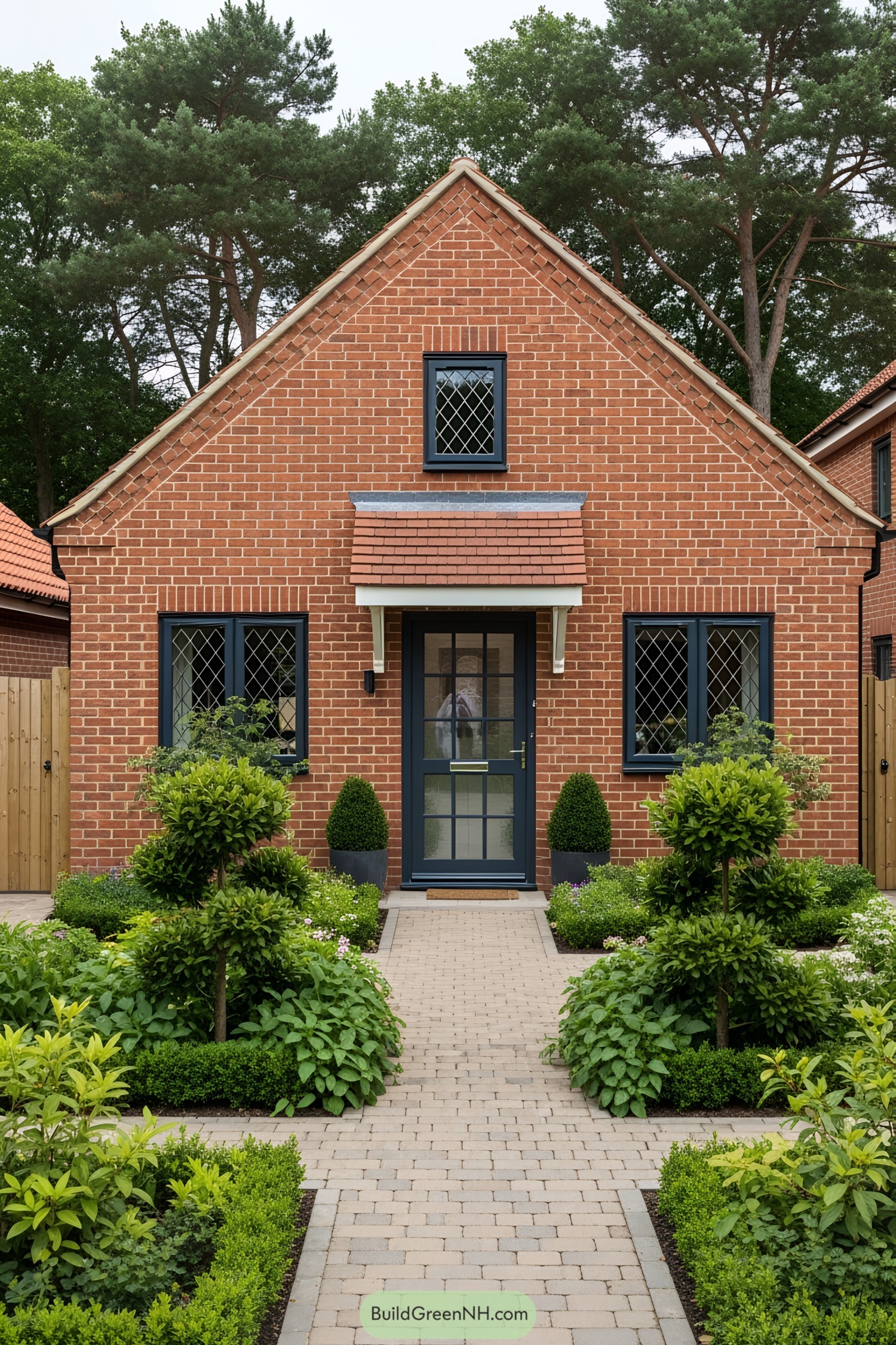 Cozy brick bungalow with lush garden