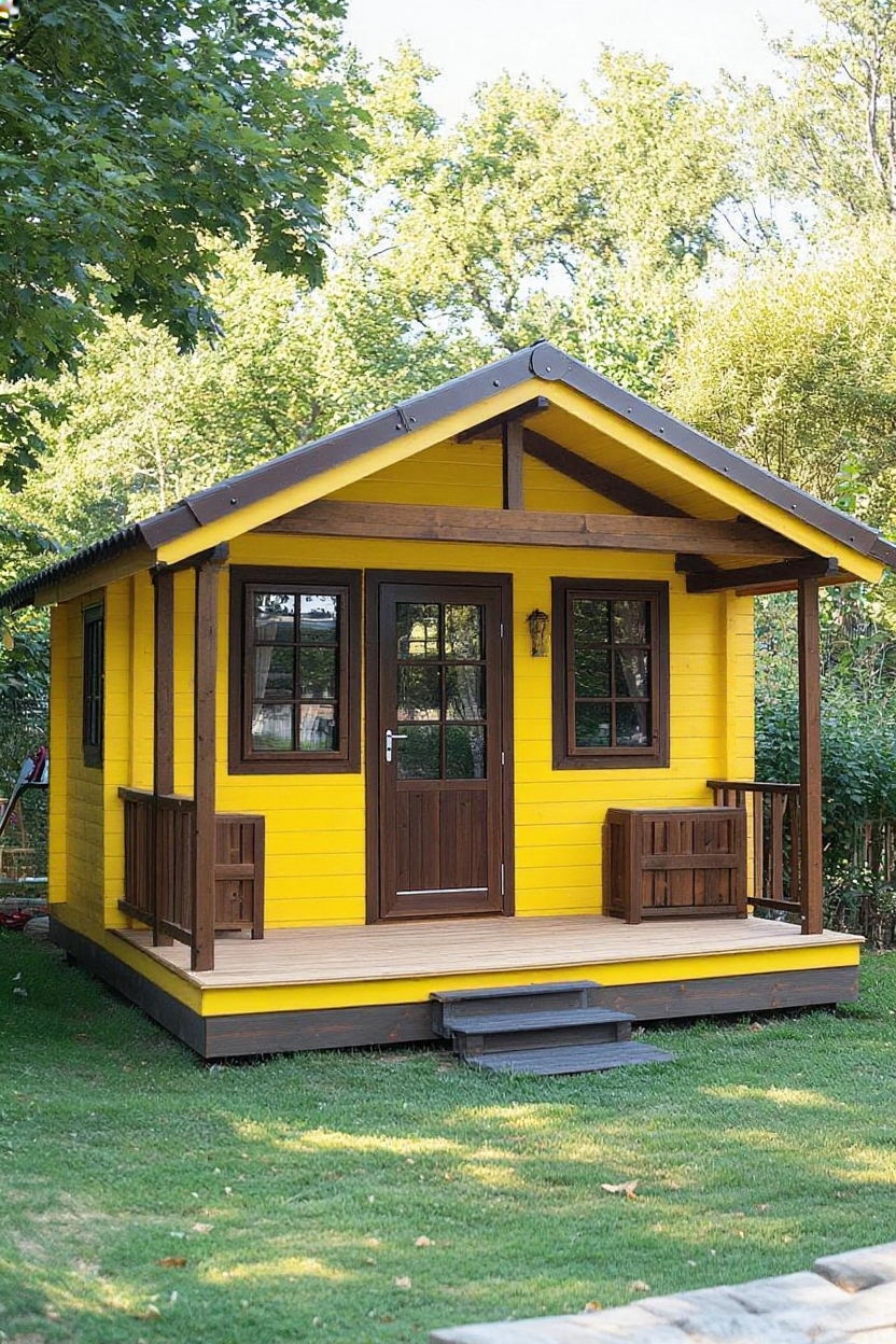 change house color to yellow