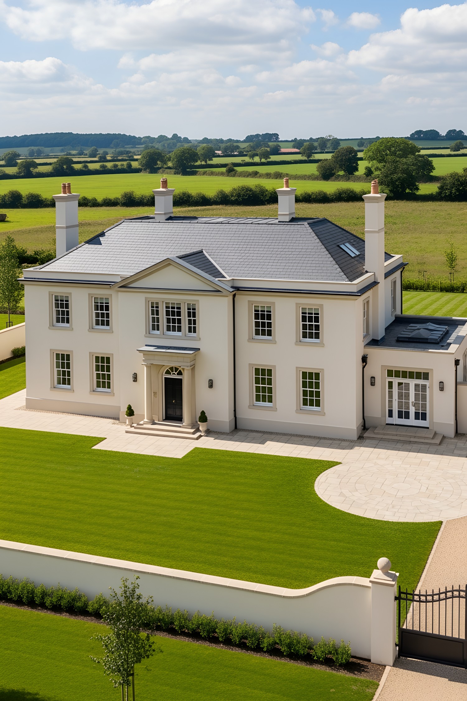 Contemporary country manor with a classic touch