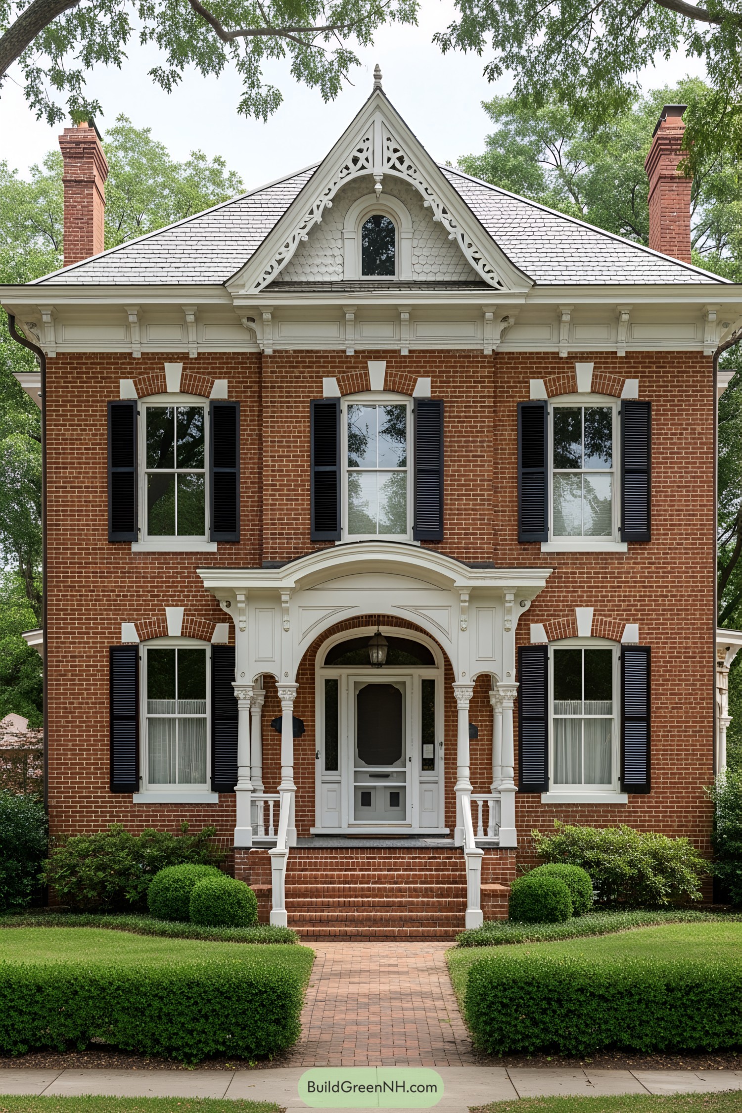 Charming Victorian house with intricate wooden detailing