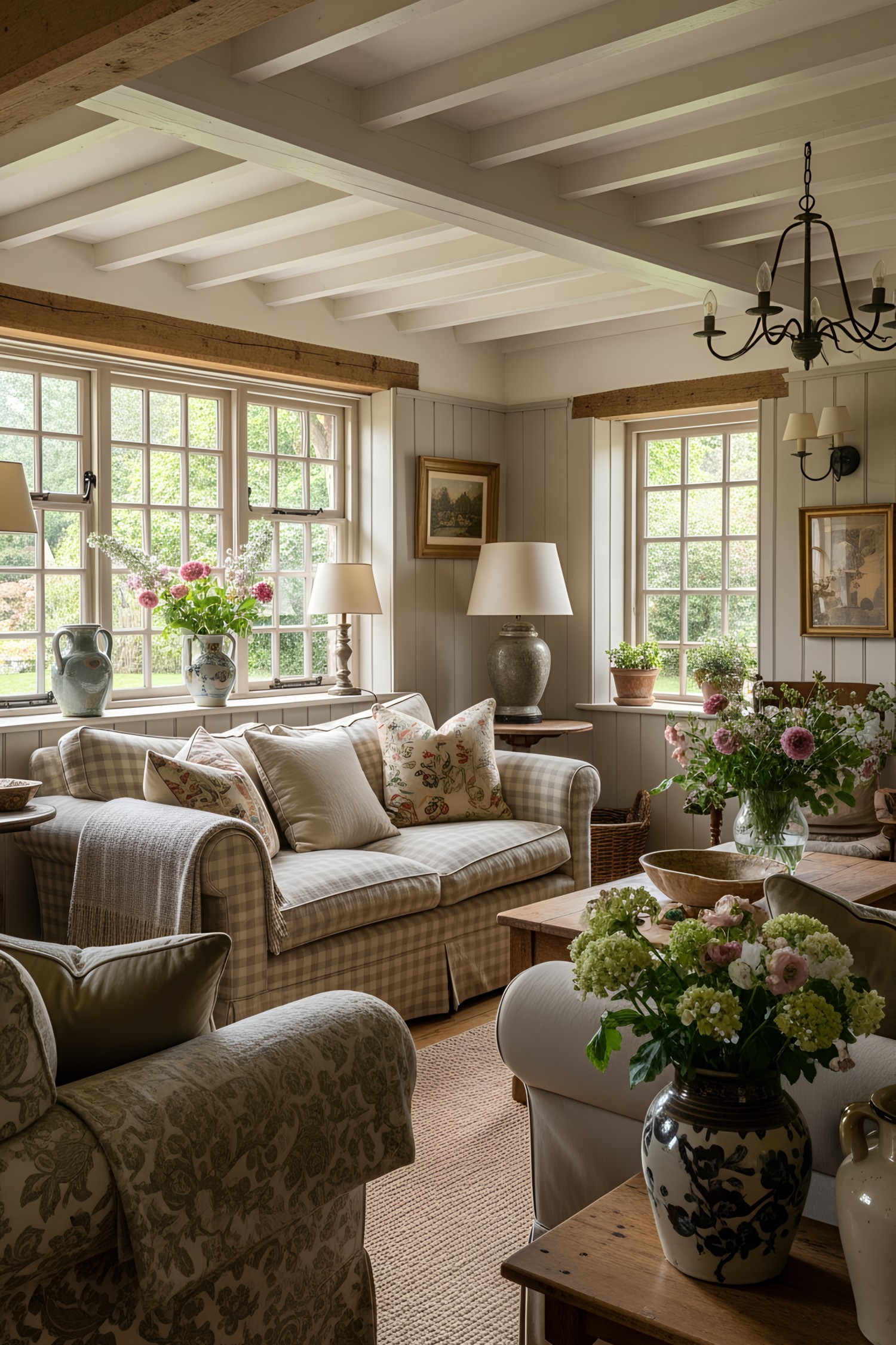 Inviting living room with classic decor