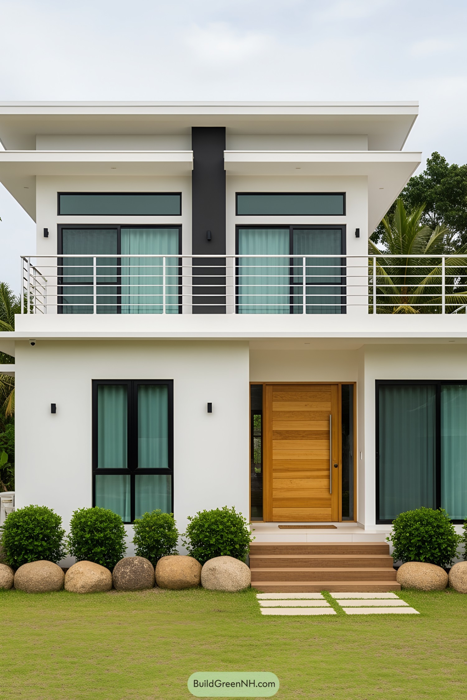 Modern bungalow with an inviting roof deck