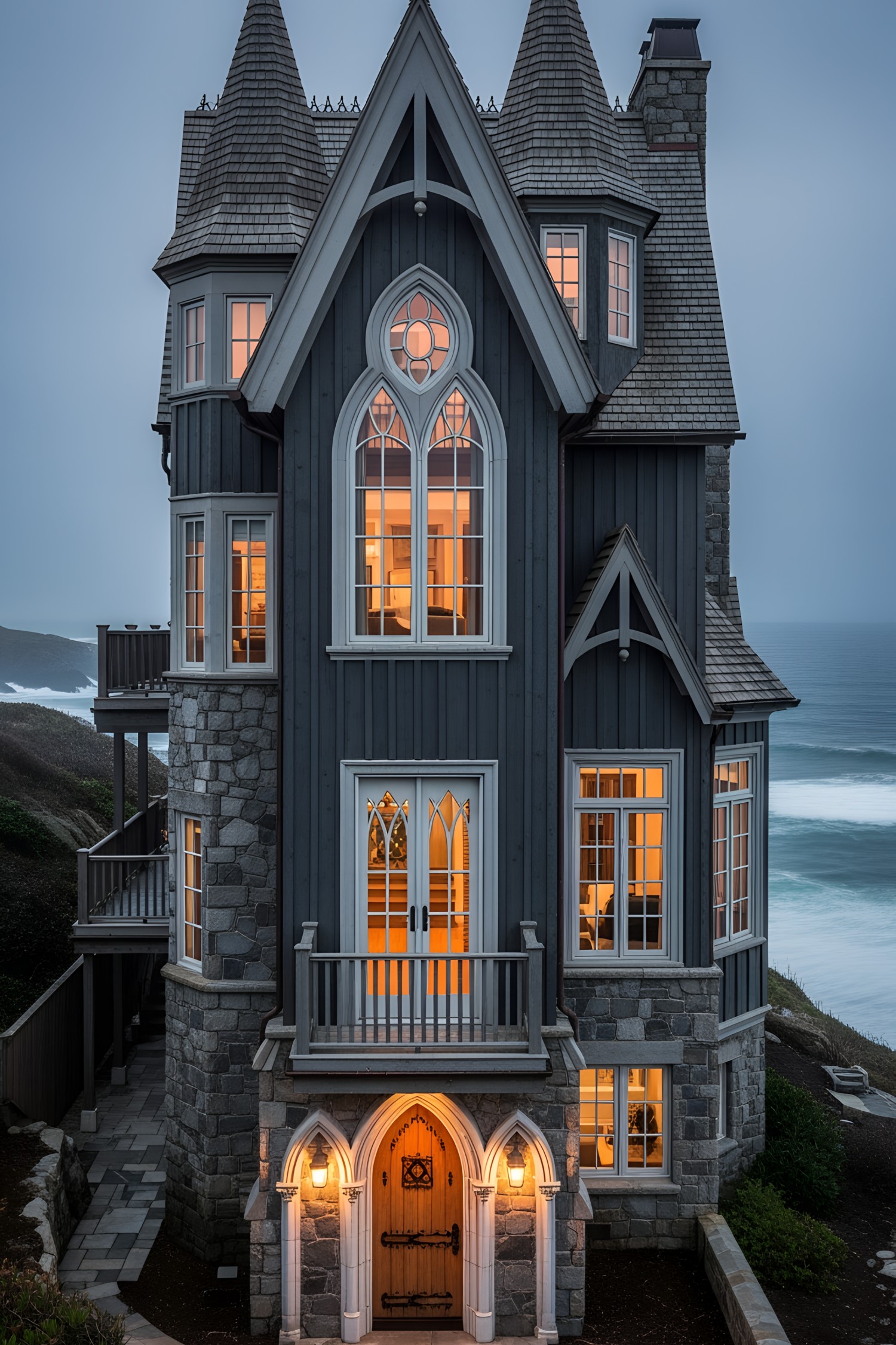 16 Coastal Gothic Houses With a Hauntingly Charming Twist