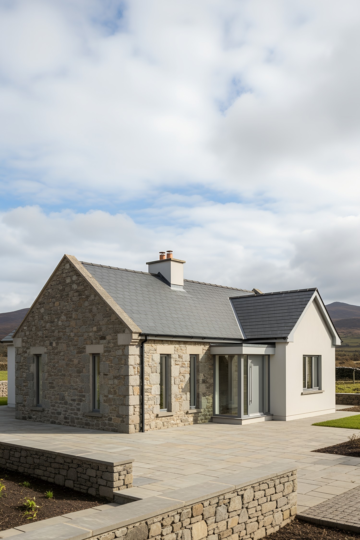 Charming stone-clad Irish bungalow