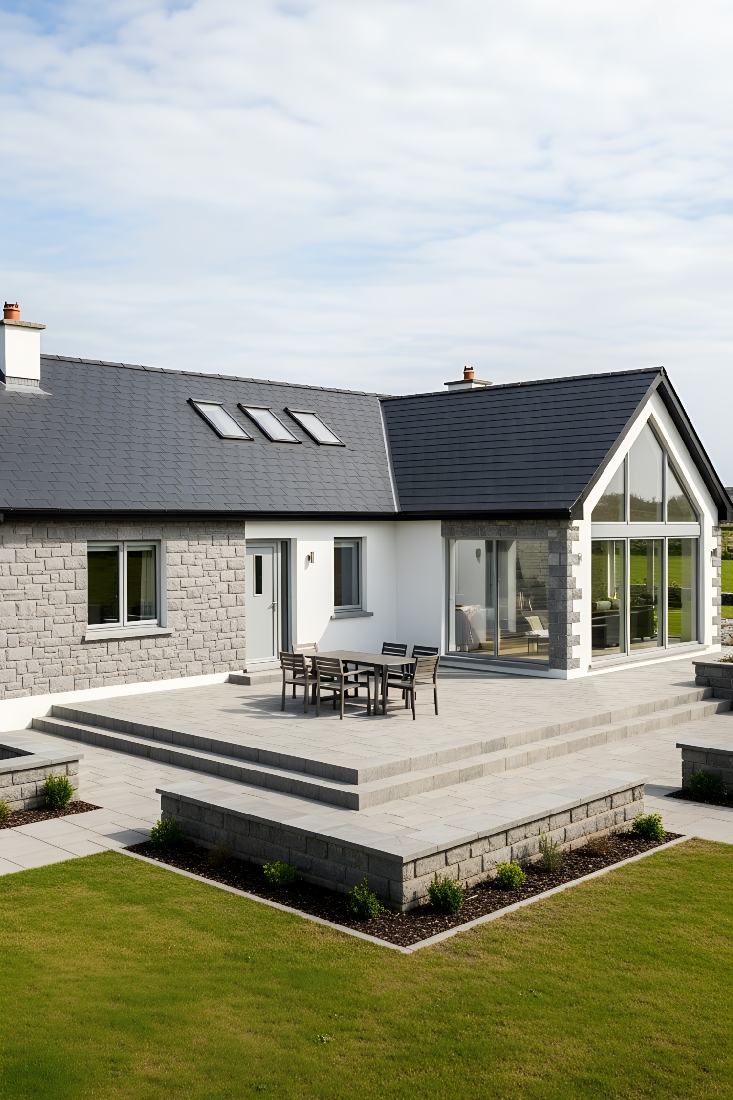 Contemporary bungalow with a spacious terrace