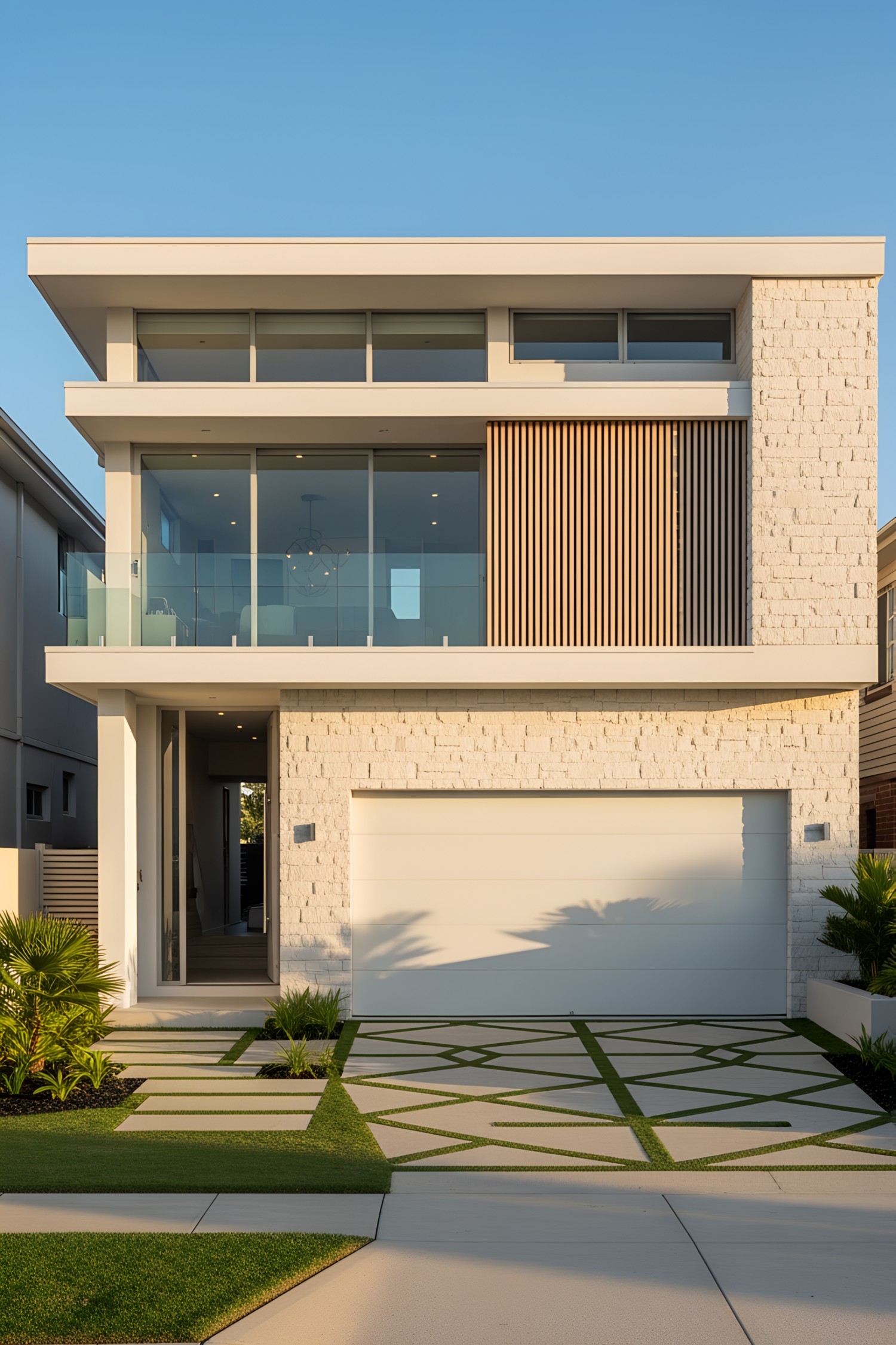 Modern coastal home with unique architectural design