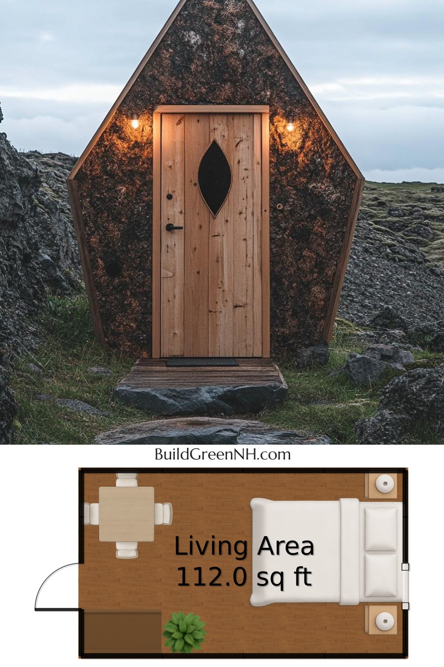A-Frame Wonderland in the Rocks: Small Cabin Floor Plans