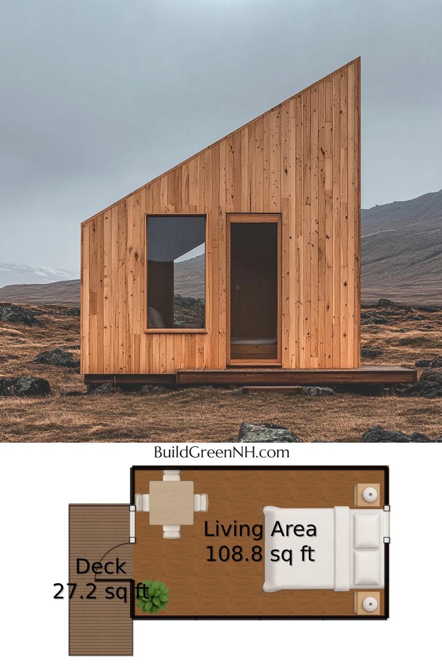 Tiny Geometric Gnome Home Floor Plan