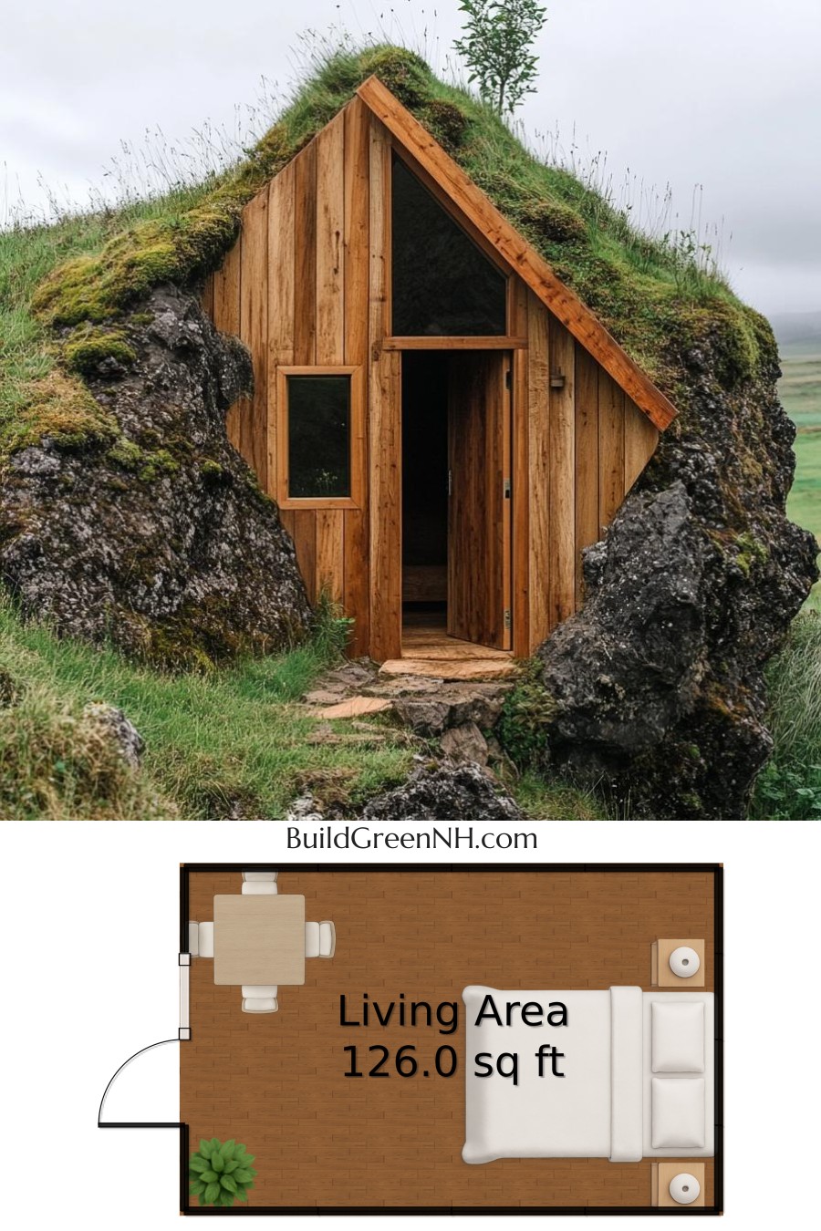 Woodsy Hobbit Hideout: Small Cabin Floor Plans