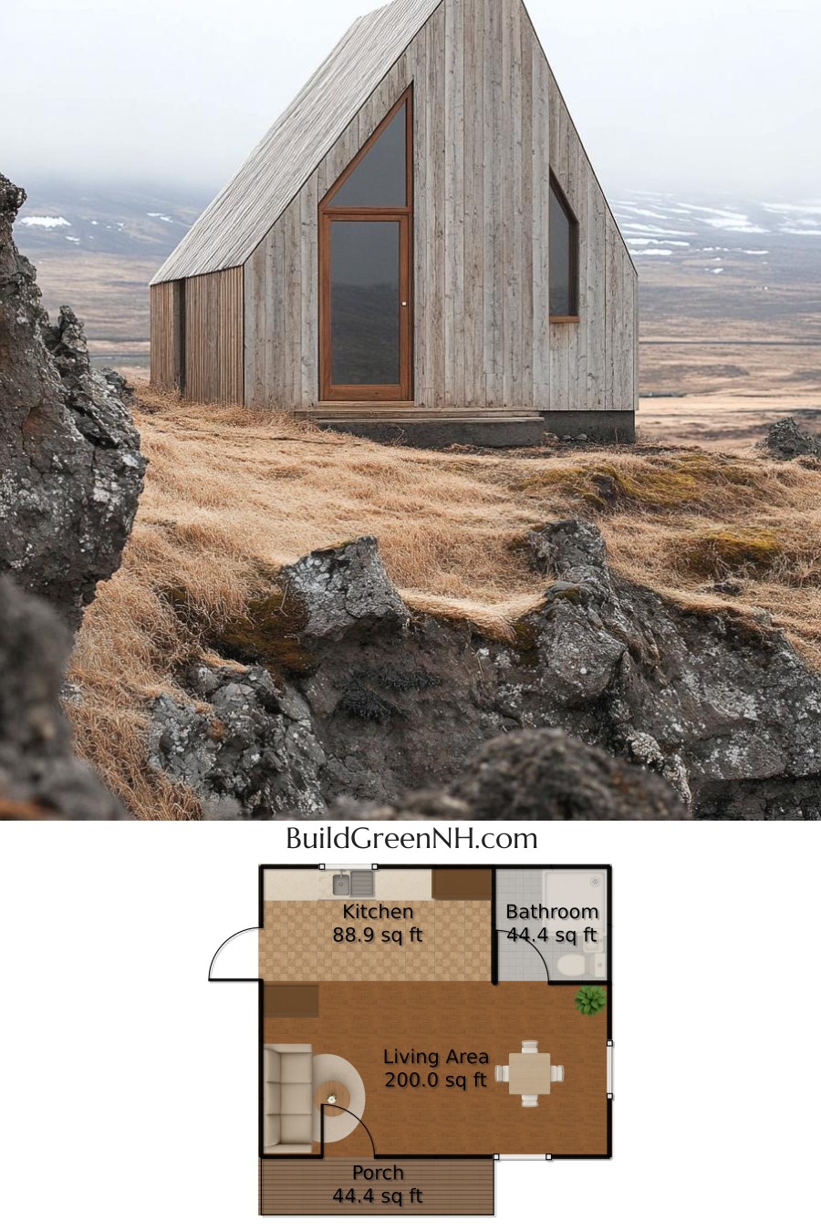 Pyramid of Cozy Delight: Small Cabin Floor Plans
